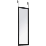 Oglinda cu cadru din aluminiu, 110x36 cm, Negru