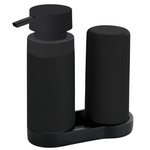 Dispenser săpun și recipient din silicon pentru lichide, set 2-în-1 pentru bucătărie sau baie - 250 ml, WENKO