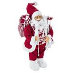 Figurină Moș Crăciun într-un pulover drăguț, 60 cm