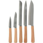 Set cuțite de bucătărie 5 piese, oțel inoxidabil