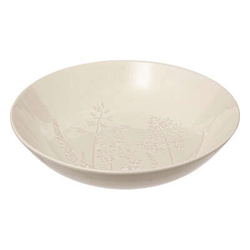 Farfurie adanca ELSA, gresie, model flori salbatice, Ø 21 cm