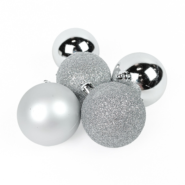 Globuri în diverse finisaje, Ø 5 cm, 5 buc.