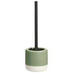 Perie WC cu recipient ceramic THE PASTELS, Ø 11,6 x 38 cm, verde