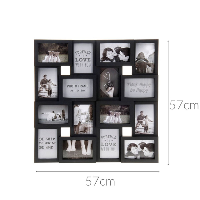 Ramă foto, 16 fotografii - galerie, negru