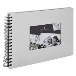 Album pentru 160 de fotografii, pe spirală, alb, 32 x 22 cm