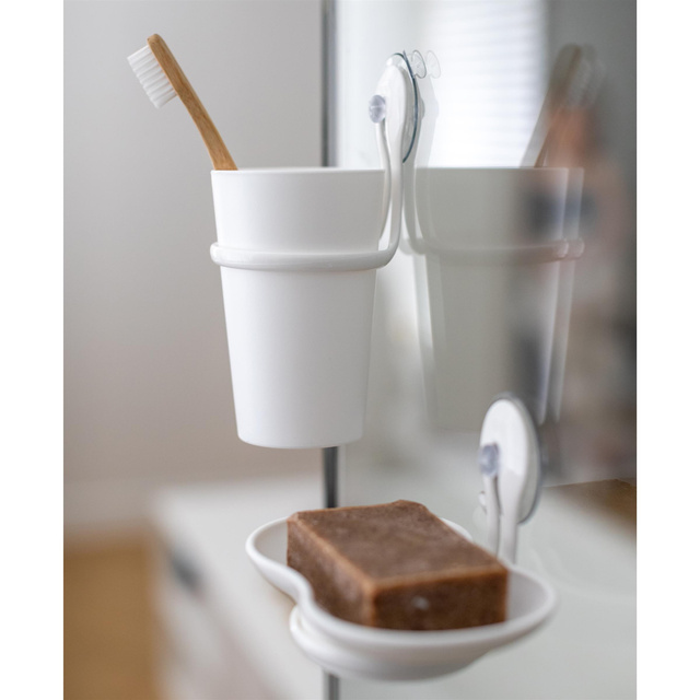 Cana de baie LOOP cu mânere, KOZIOL, alb reciclat