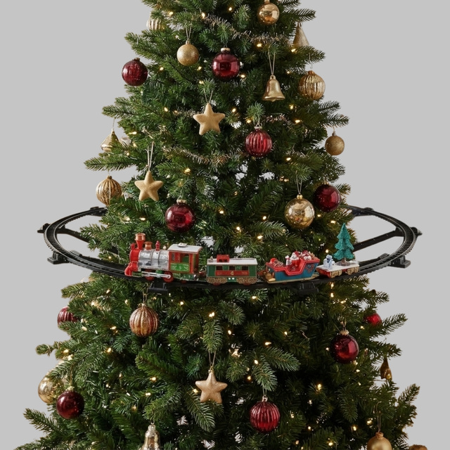 Trenuleț de Crăciun pentru brad, 23 de elemente, Ø 87,5 cm