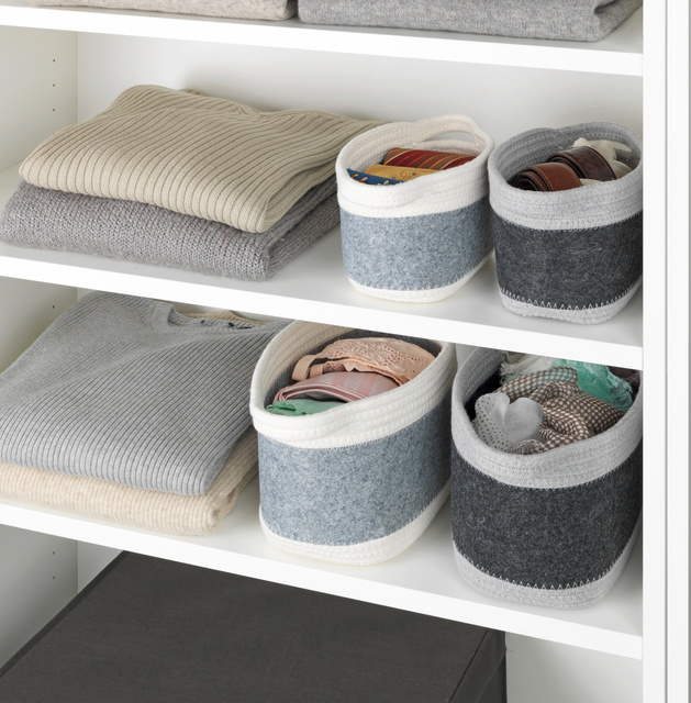 Cos de baie BEA, fetru + poliester reciclat, WENKO