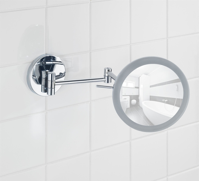 Oglindă cosmetică de perete LED, Power - loc, WENKO