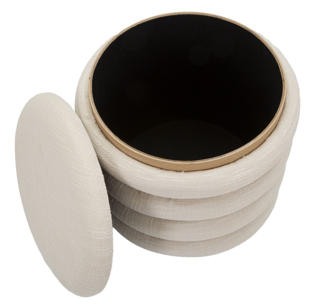 Puf decorativ rotund DAMASCO, Ø 40 cm