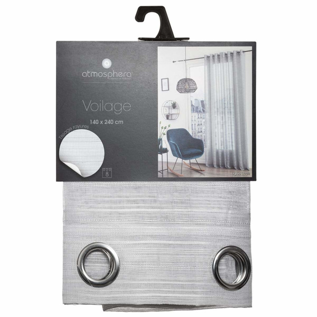 Perdea finisata in stil scandinav LOUIS, 140 x 240 cm