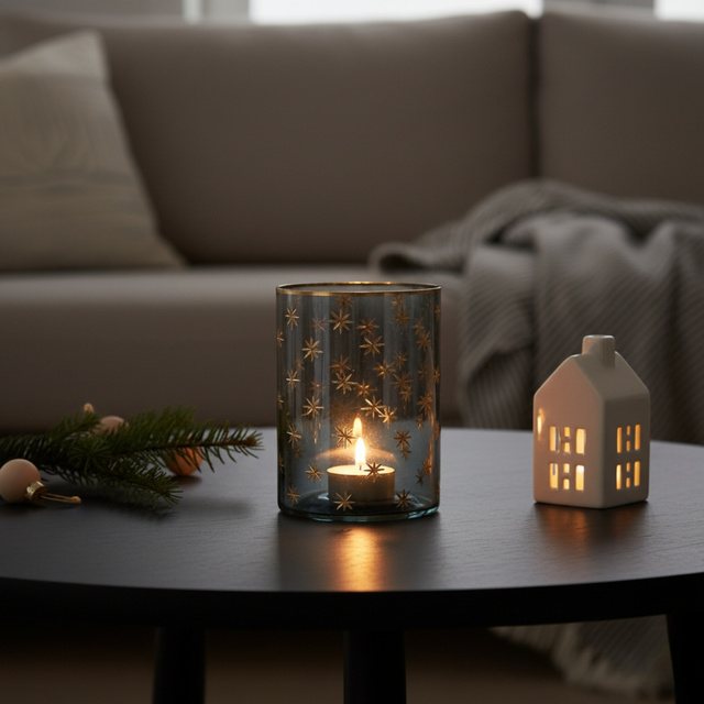 Candelabru pentru tealight în formă de pahar, Ø 11 cm