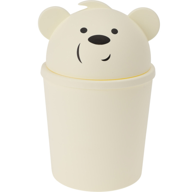 Coș mic de gunoi în formă de ursuleț pentru o cameră de copii, 1,5 l