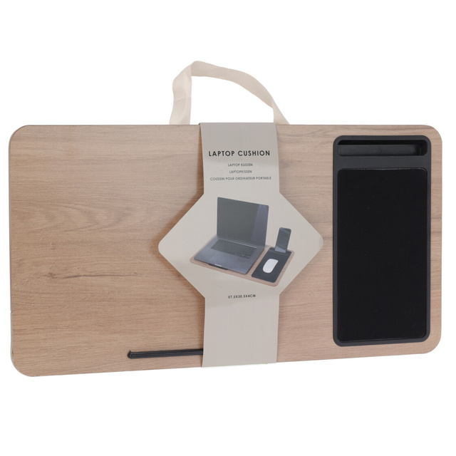 Masa pentru laptop cu pernă și loc pentru mouse CALM, 57,5 x 30,5 x 4 cm
