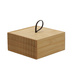 Organizator baie din bambus, 15 x 15 x 7 cm