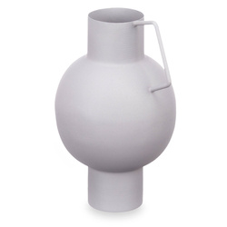 Vaza metalica, culoare pastel, inaltime 23 cm