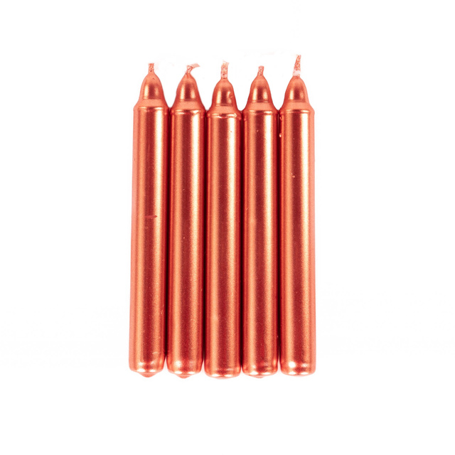 Candele metalice de masă din parafină, 10 cm