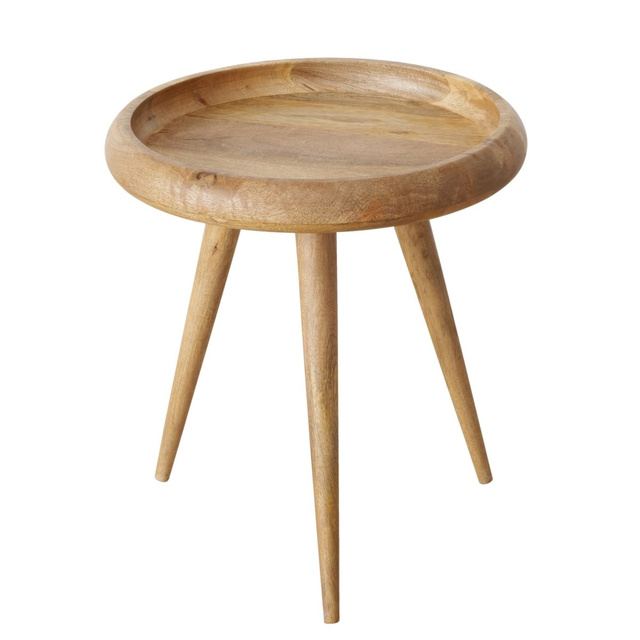 Masuta de cafea Herve, set 2 bucati, lemn de mango