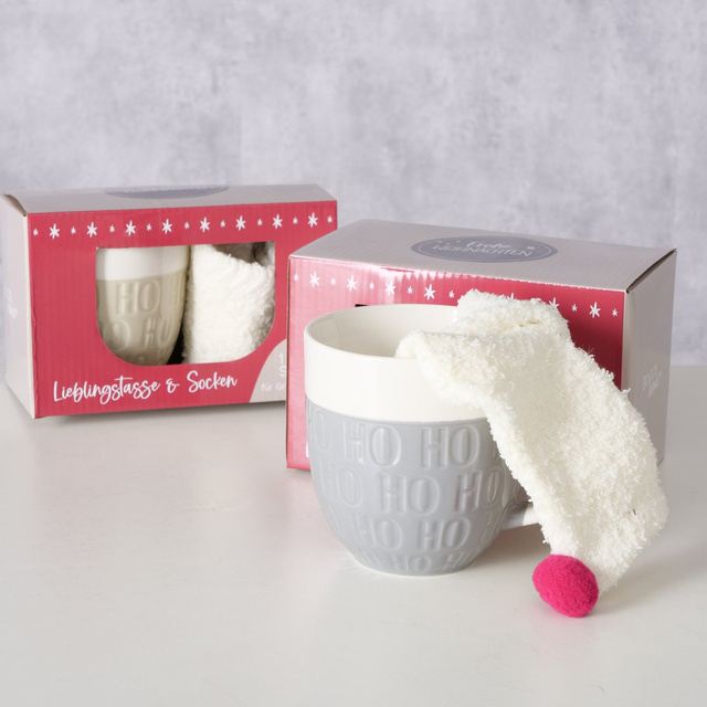 Cana jumbo cu motiv de sărbătoare HOHO, 600 ml