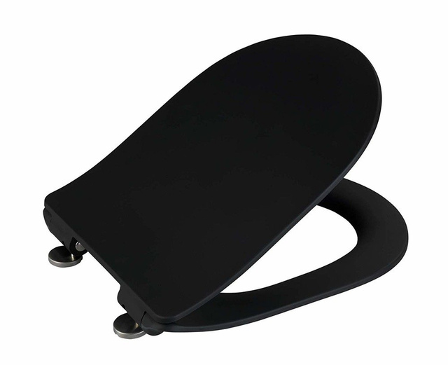 Scaun de toaletă Sedilo, duroplast, negru, WENKO