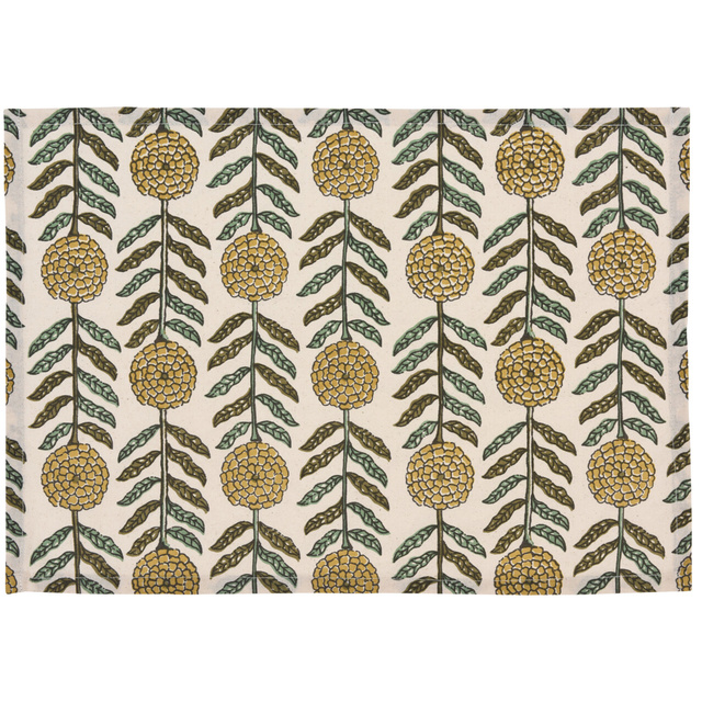 Culoar de bumbac cu flori, 45 x 30 cm