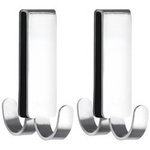 Cârlig pentru prosop VIESTE, suport dublu pentru montare pe ușa dușului - WENKO