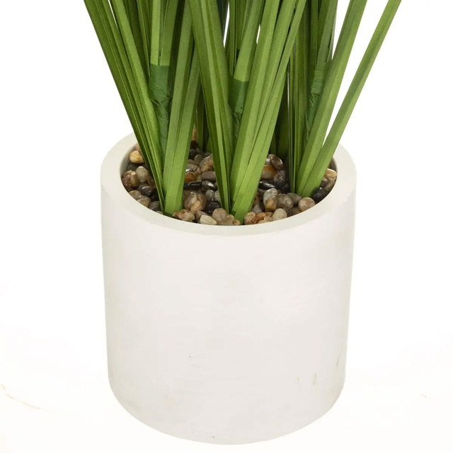 Iarba ornamentala artificiala in ghiveci de ciment, inaltime 70 cm