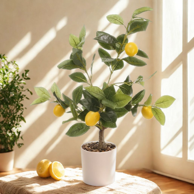 Copac decorativ cu lămâi, 58 cm