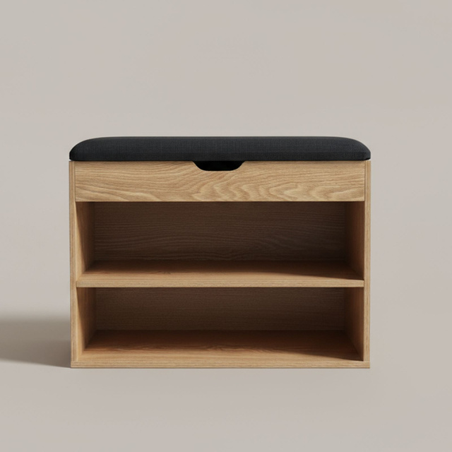 Dulap pentru pantofi cu loc de șezut LEVA, 60 x 30 x 47 cm