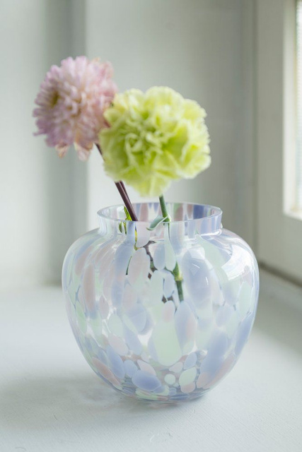 Vază de sticlă OMBRA, 15 cm, design unic