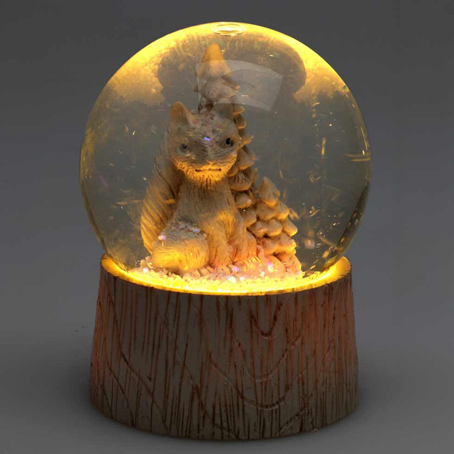 Glob de zăpadă cu animal, Ø 6,5 cm