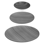 Serviciu masa pentru 6 persoane BOHEMIA, portelan, alb-negru