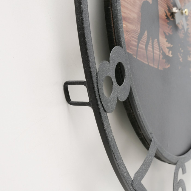 Ceas de perete cu motiv de iarnă, LUDWIG, Ø 45 cm