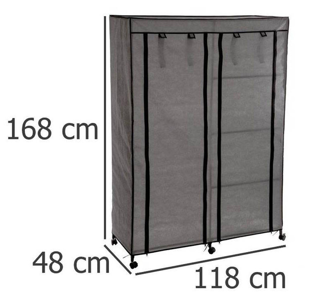 Dulap textil, 118x48x168 cm