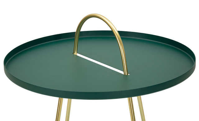 Măsuță rotundă GRENT din metal vopsit electrostatic, Ø 45 cm