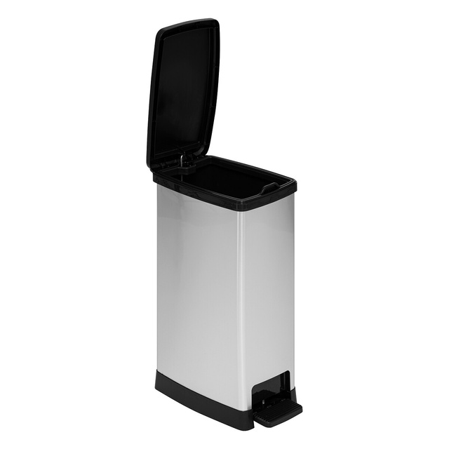 Coș de gunoi cu pedală plastic 40L Slim Soft Close