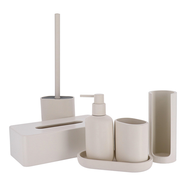 Perie pentru toaletă cu cap din silicon NATURAL