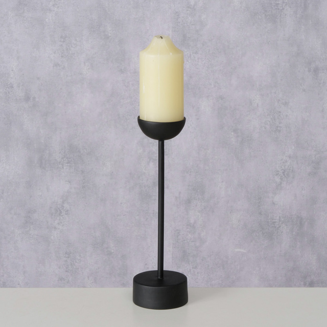 Suport de lumanare metalic pentru o singura lumanare VIMO, 30,5 cm