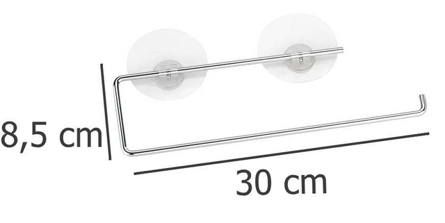 Suport pentru prosoape de hârtie de bucătărie, Static-Loc - oțel cromat, WENKO