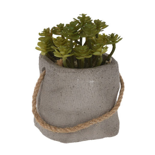 Planta artificiala in ghiveci de ciment, Ø 8 cm