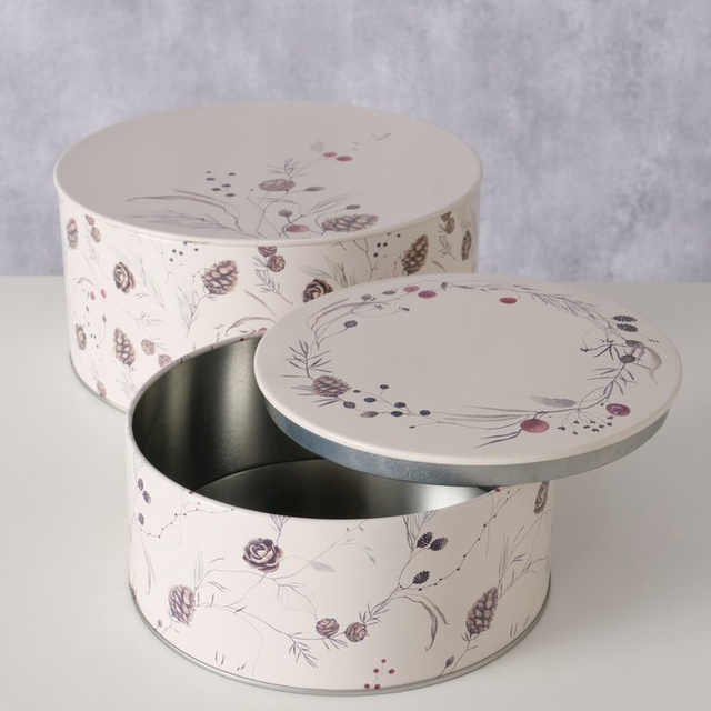 Set de două cutii de depozitare NORDALA, Ø 16-20 cm