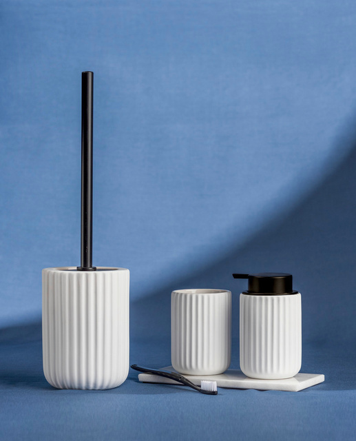 Suport periuță de dinți BELLUNO, Ceramica, Alb, Ø 8 cm, Wenko