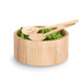 Bol cilindric cu striatii, bambus, Ø 27 x 12 cm