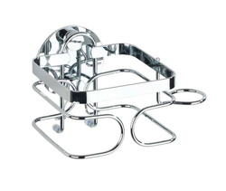 Suport pentru uscator de par TURBOFIX, fixare fără găurire, oțel inoxidabil