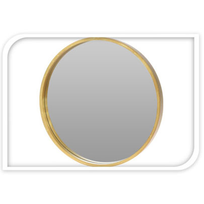 Oglinda rotunda Shape 50 cm, auriu