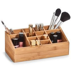 Organizator pentru cosmetice, accesorii de birou - 16 compartimente, bambus, ZELLER