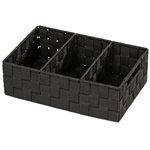 Organizer ADRIA BLACK - recipient de baie, WENKO, negru