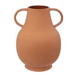 Vaza cu manere, din teracota, 33 cm