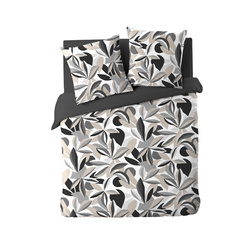 Set de lenjerie cu model gri, LAVINIA, 240 x 220 cm