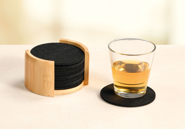 Coaster din fetru pentru cesti, 12 piese, Kesper